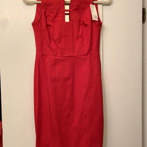 Banana Republic red fitted dress